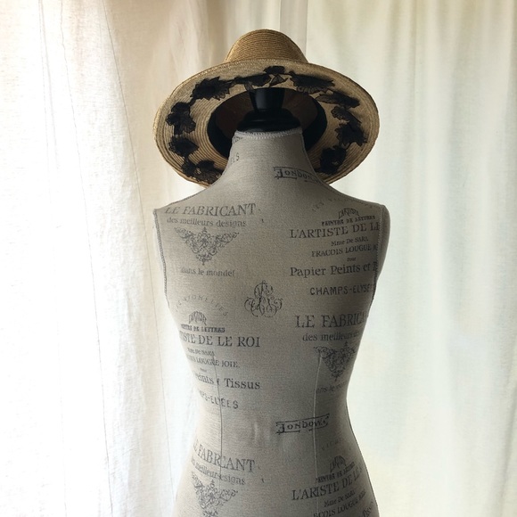 Women Wide Brim Straw Hat Bohemian Lace main image 8